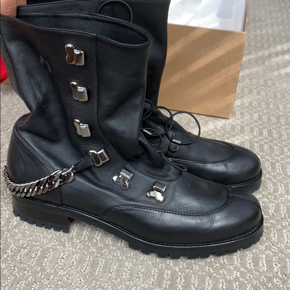 Christian Louboutin combat boots